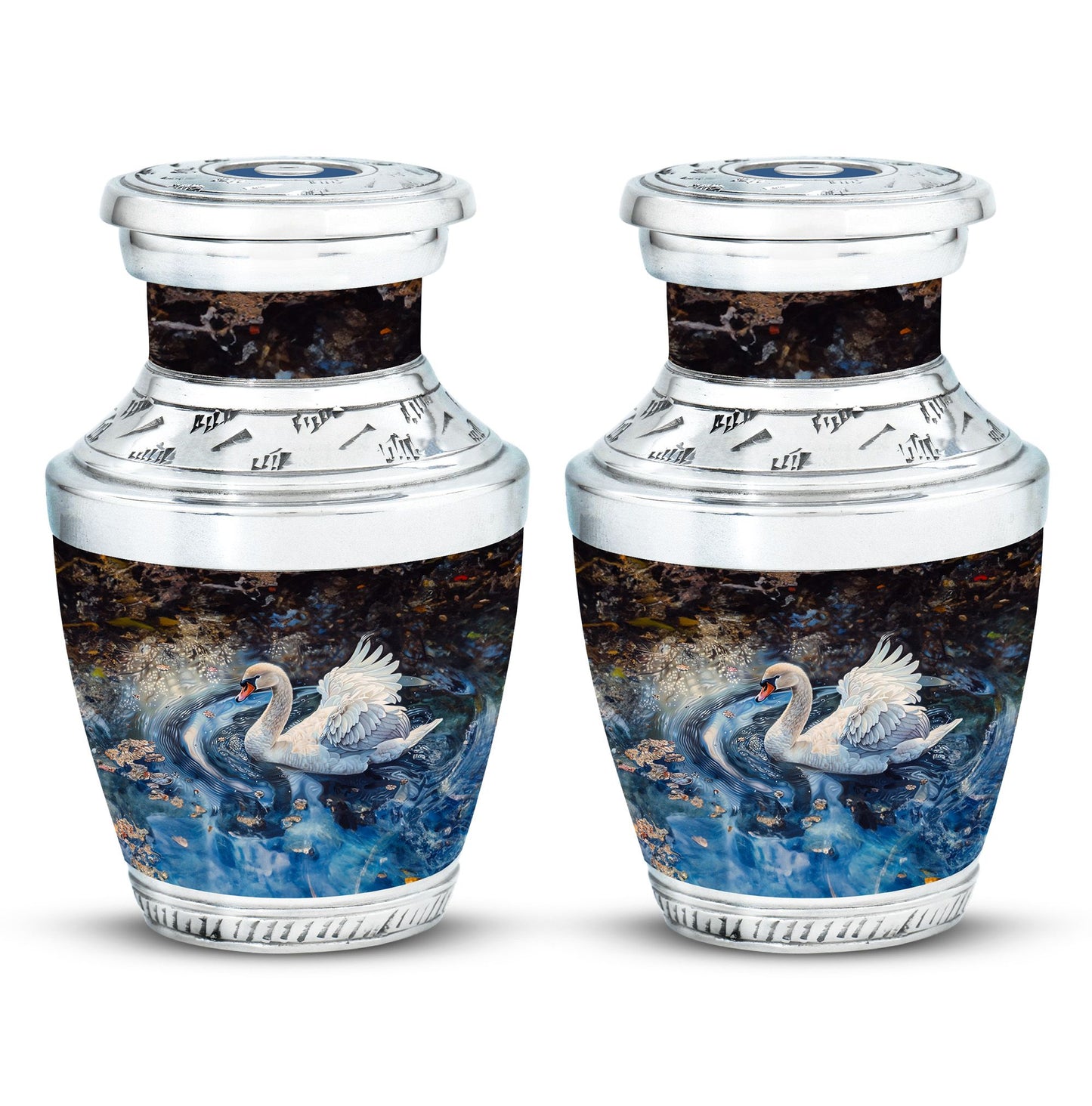 Swan Theme 3 Inch Keepsake Pack of 2