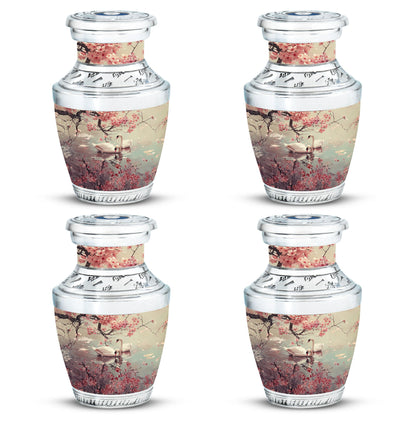 Swan Theme 3 Inch Keepsake Pack of 4