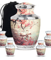 Swan Theme Large Urn With 4 Keepsake Urn