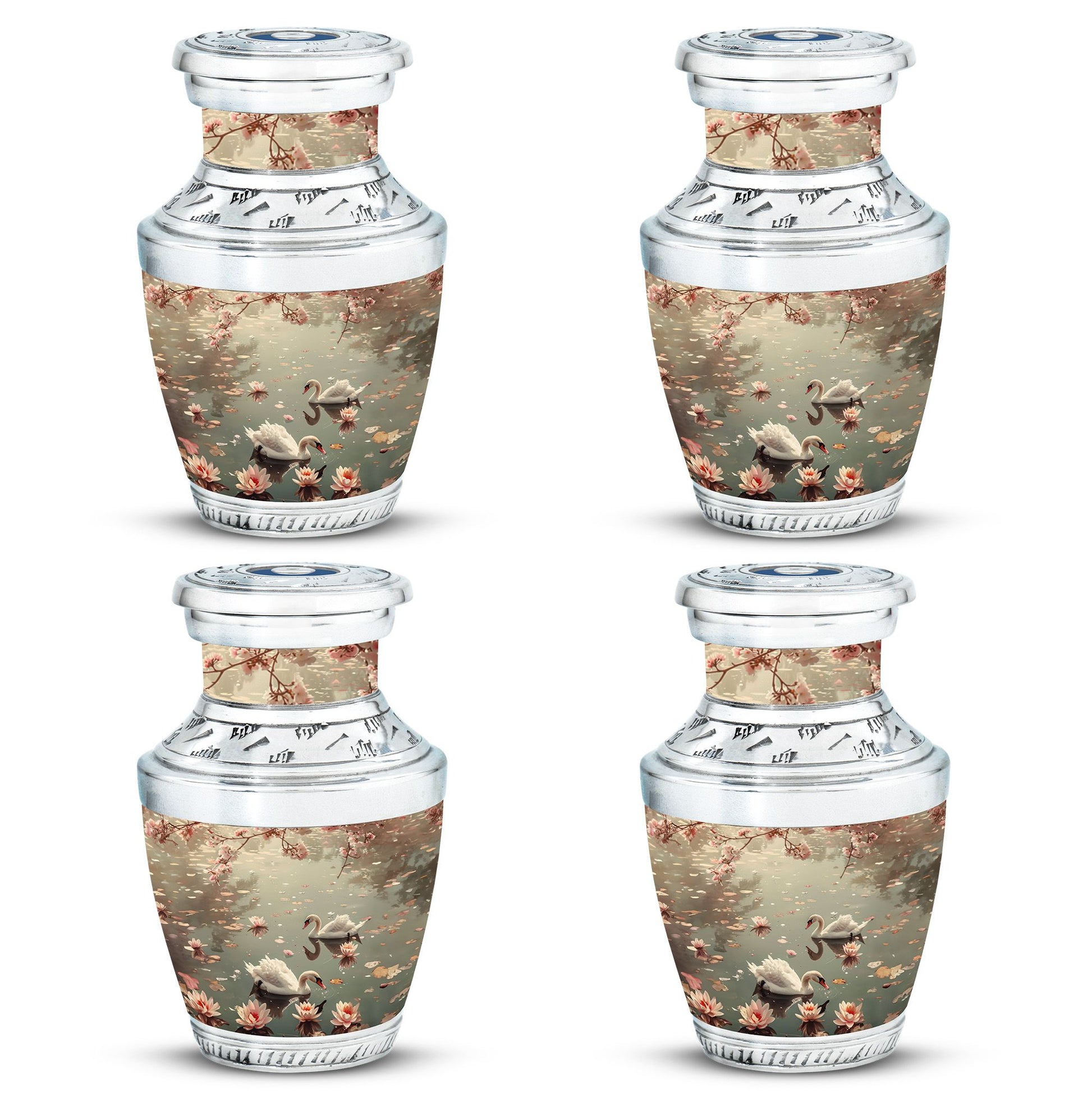 Swan Theme 3 Inch Keepsake Pack of 4