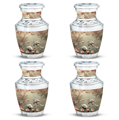 Swan Theme 3 Inch Keepsake Pack of 4