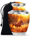 Runing Horse Theme Large Urn 10 Inch