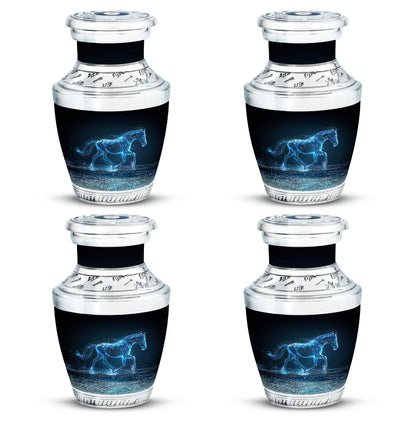 Runing Horse Theme 3 Inch Keepsake Pack of 4