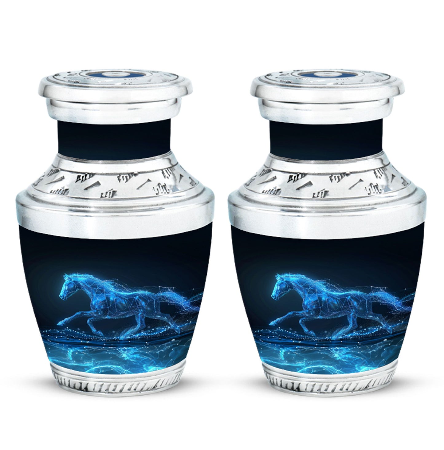 Runing Horse Theme 3 Inch Keepsake Pack of 2