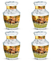 Runing Horse Theme 3 Inch Keepsake Pack of 4