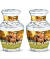 Runing Horse Theme 3 Inch Keepsake Pack of 2
