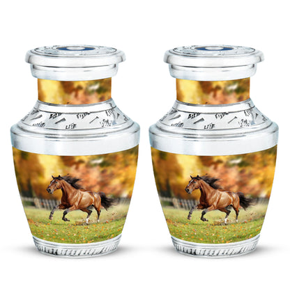 Runing Horse Theme 3 Inch Keepsake Pack of 2
