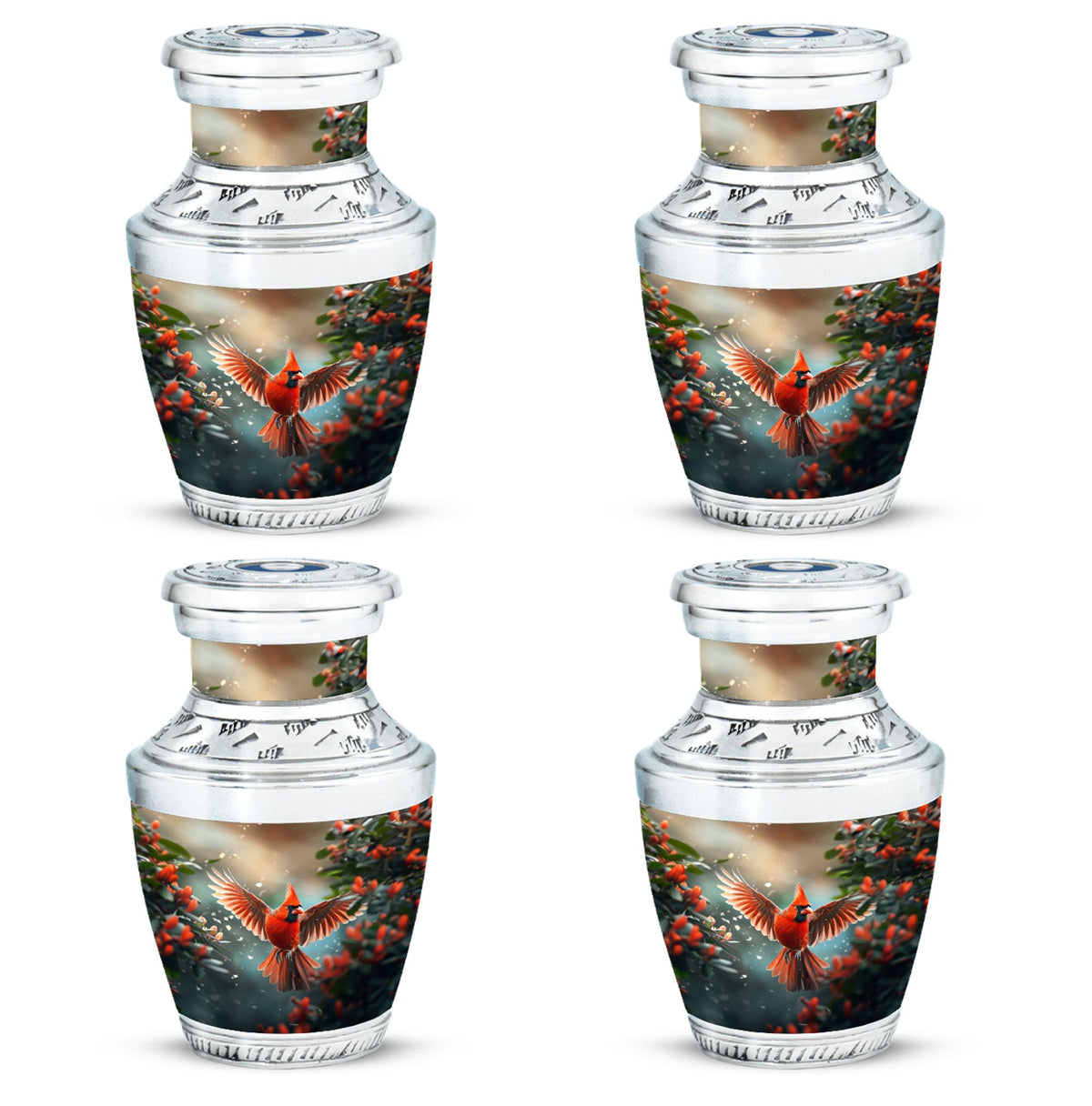 Cardinal Theme 3 Inch Keepsake Pack of 4