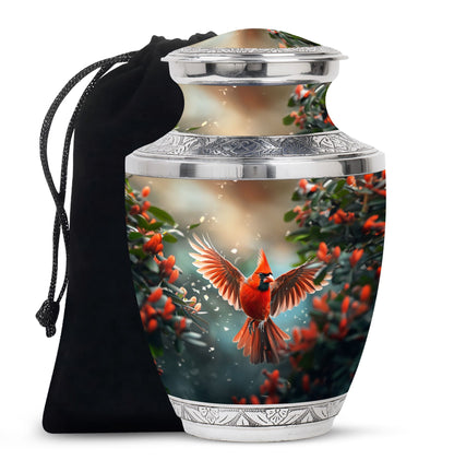 Cardinal Theme Large Urn 10 Inch