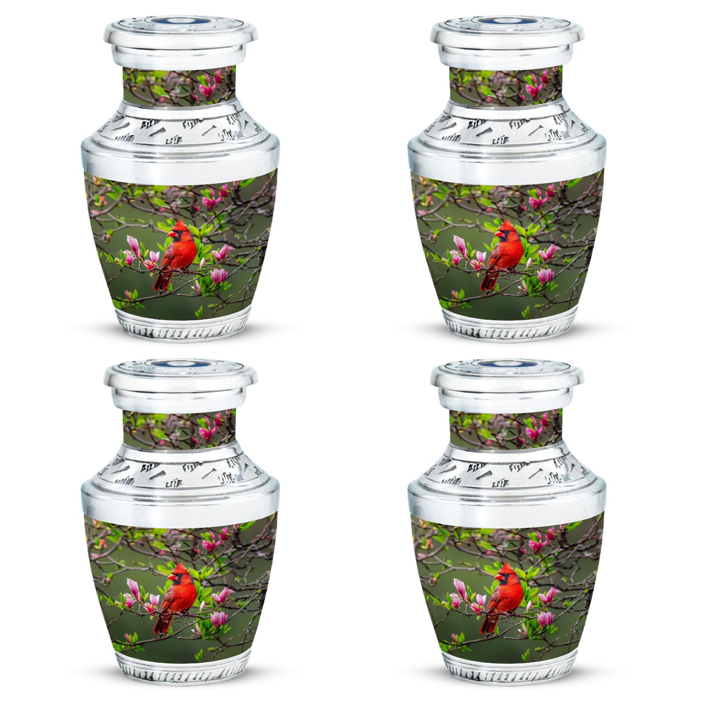 Cardinal Theme 3 Inch Keepsake Pack of 4
