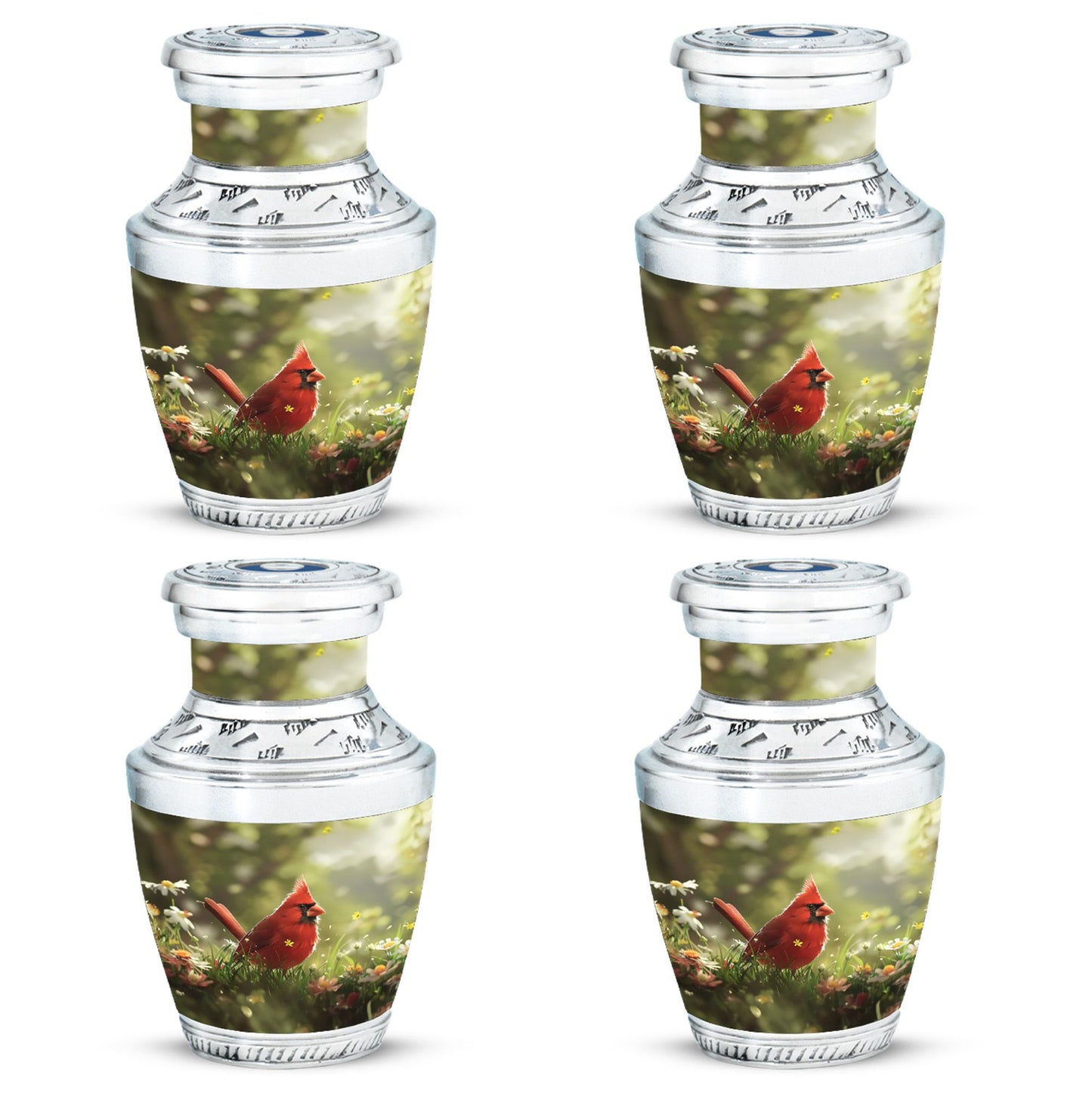 Cardinal Theme 3 Inch Keepsake Pack of 4