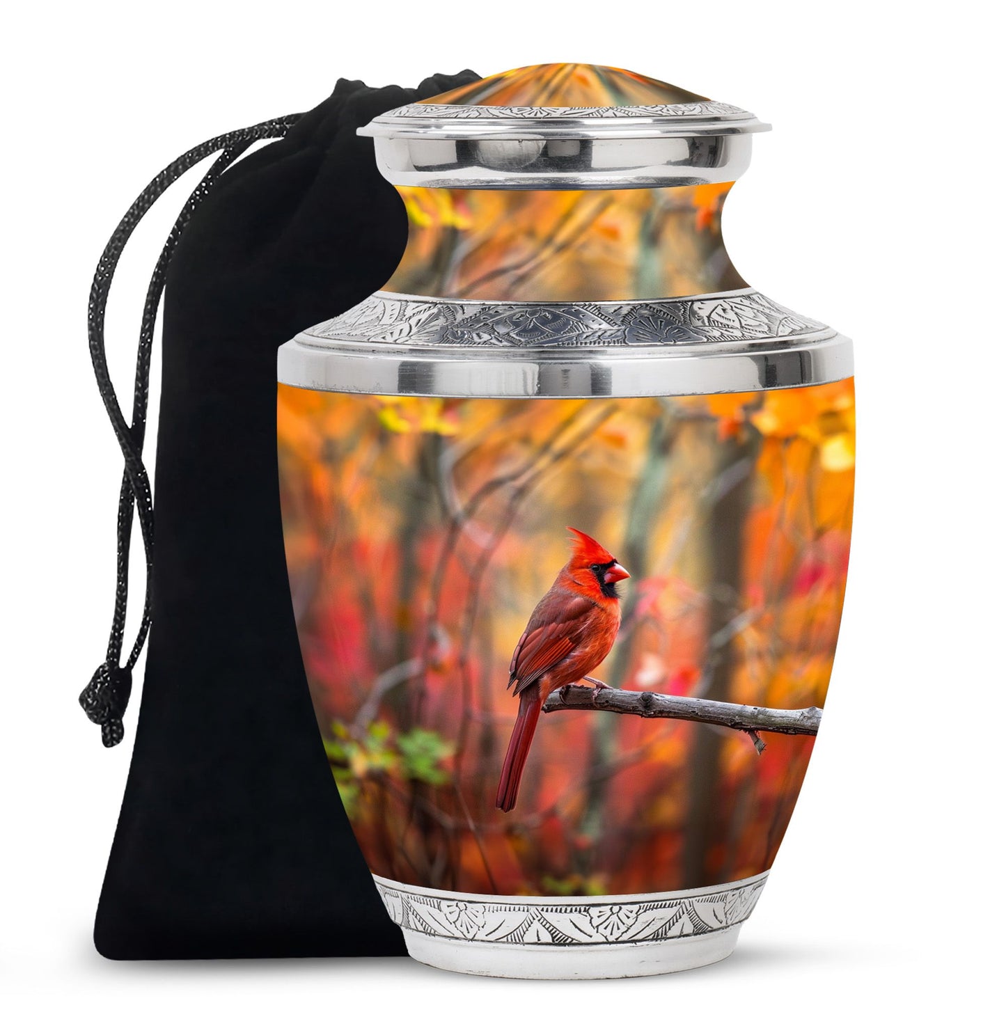 Cardinal Theme Large Urn 10 Inch