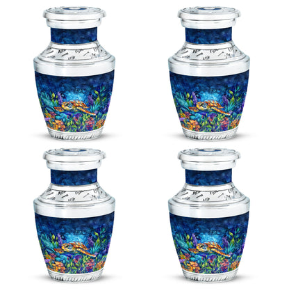 Turtle Theme 3 Inch Keepsake Pack of 4