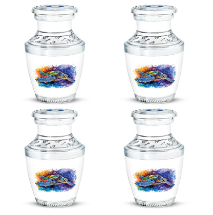 Turtle Theme 3 Inch Keepsake Pack of 4
