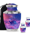 Turtle Theme Large Urn With 2 Keepsake Urn