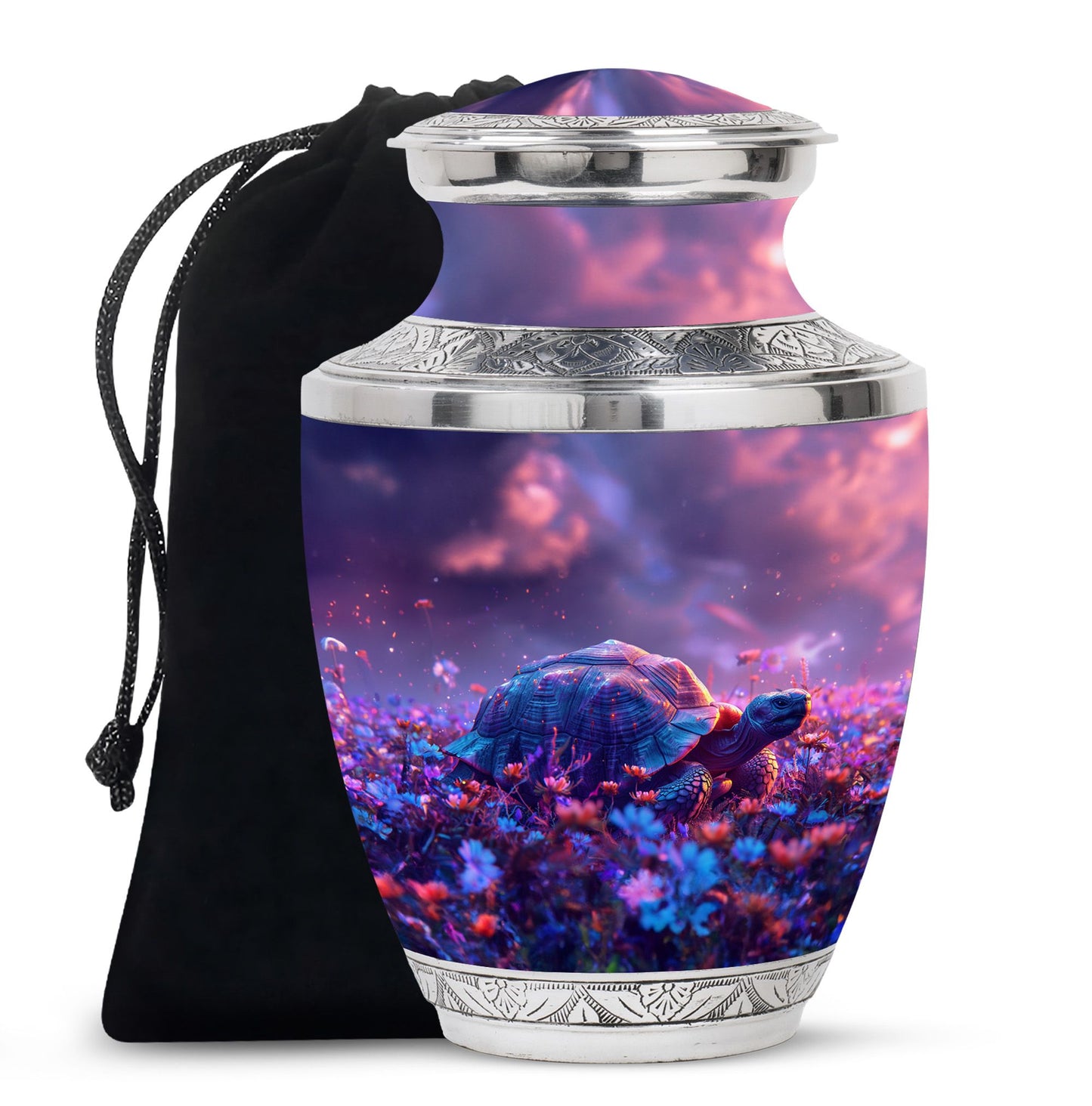 Turtle Theme Large Urn 10 Inch