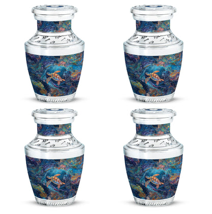 Turtle Theme 3 Inch Keepsake Pack of 4