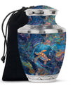Turtle Theme Large Urn 10 Inch