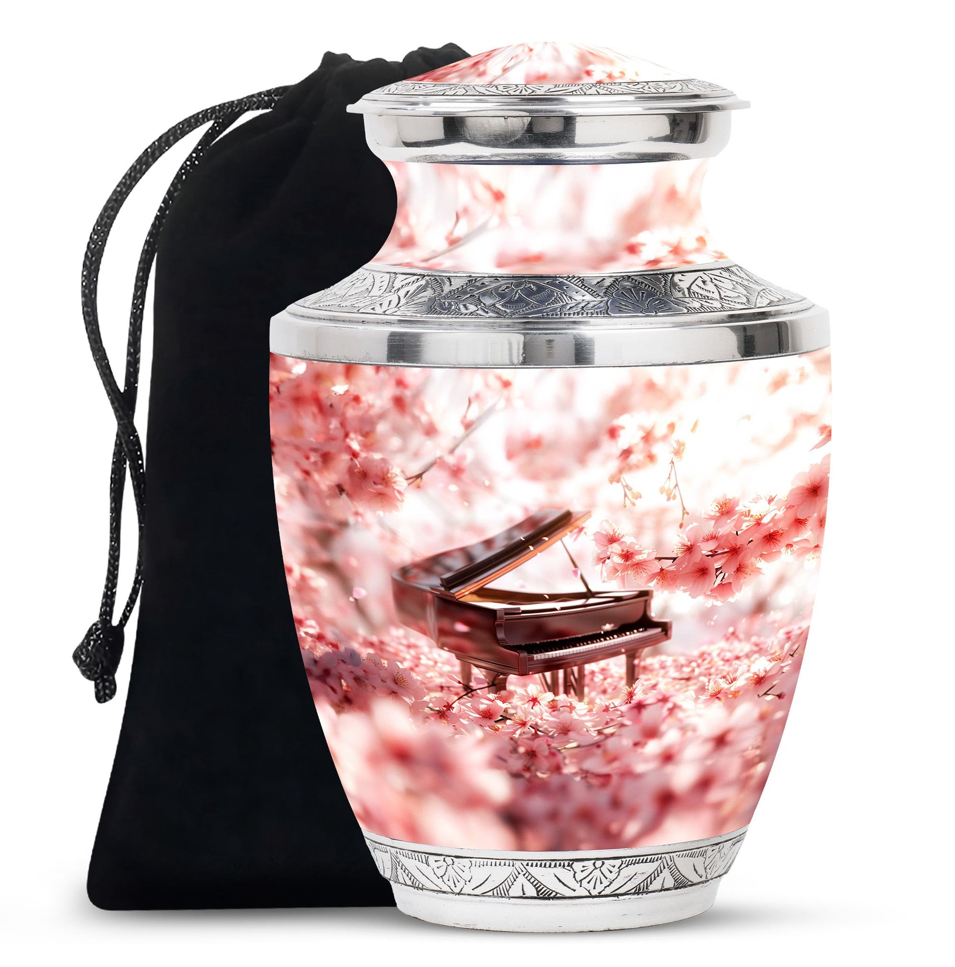 Piano Theme Large Urn 10 Inch