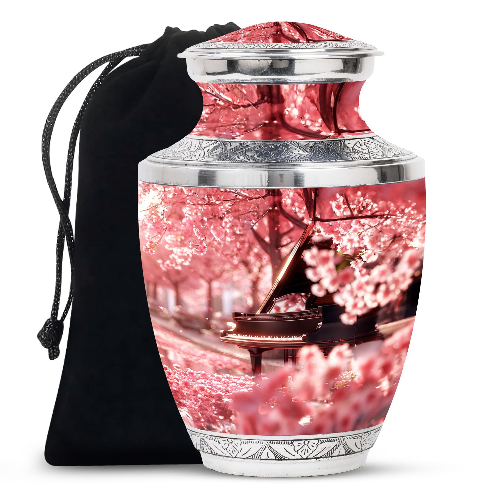 Piano Theme Large Urn 10 Inch