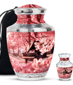 Piano Theme Large Urn With 1 Keepsake Urn