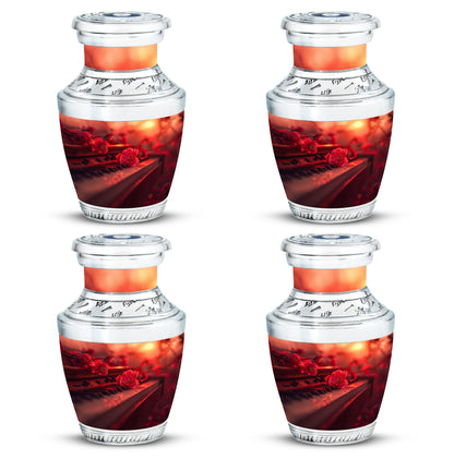 Piano Theme 3 Inch Keepsake Pack of 4