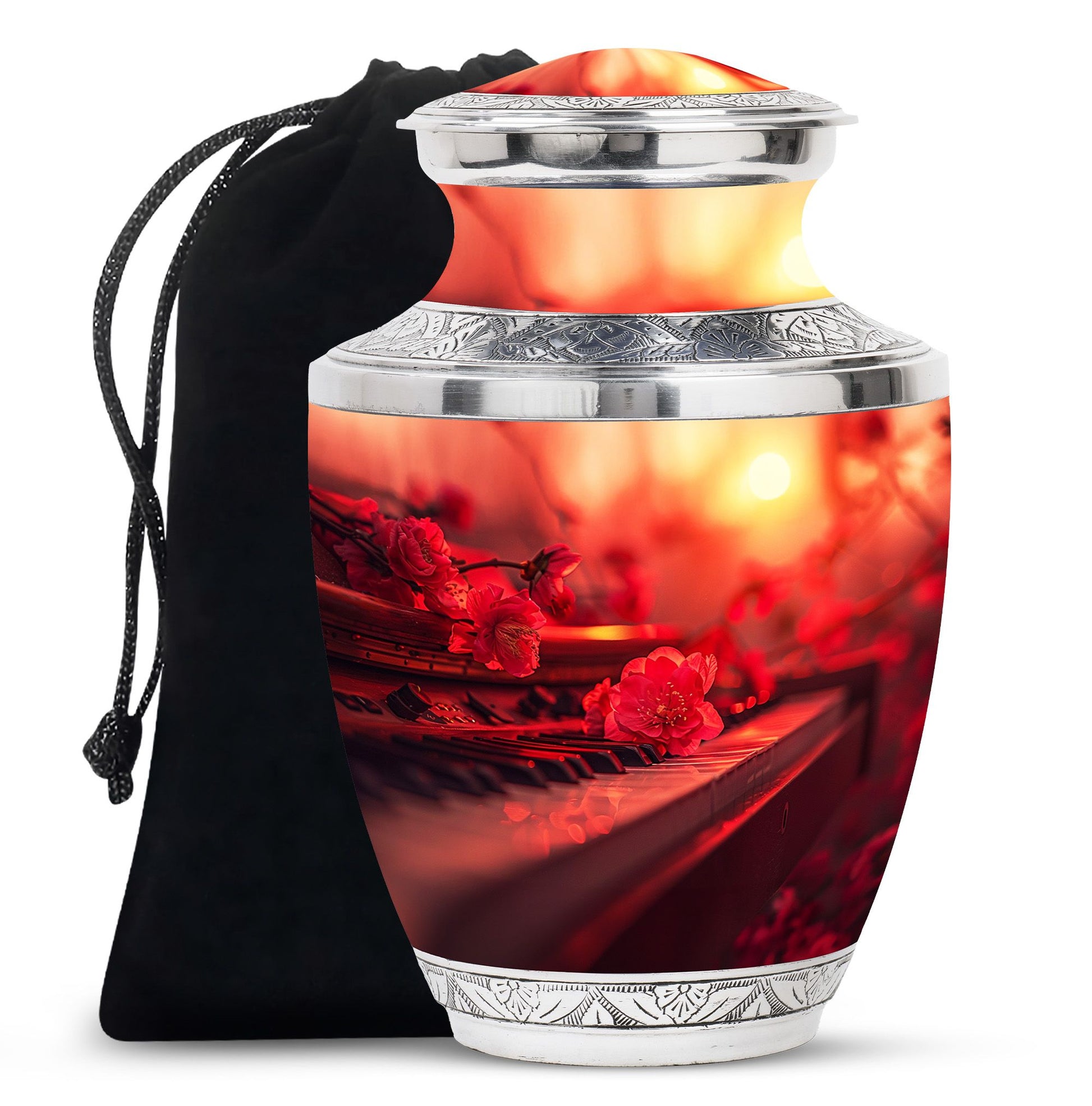 Piano Theme Large Urn 10 Inch