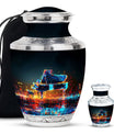 Piano Theme Large Urn With 1 Keepsake Urn