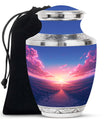 Sunrise Theme Large Urn 10 Inch