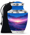 Sunrise Theme Large Urn 10 Inch