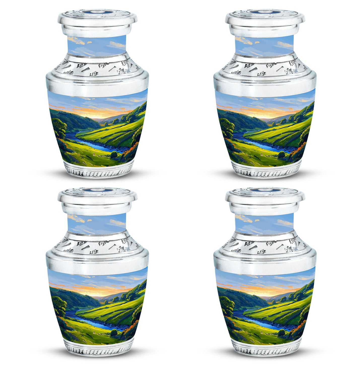 Sunrise Theme 3 Inch Keepsake Pack of 4