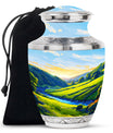 Sunrise Theme Large Urn 10 Inch