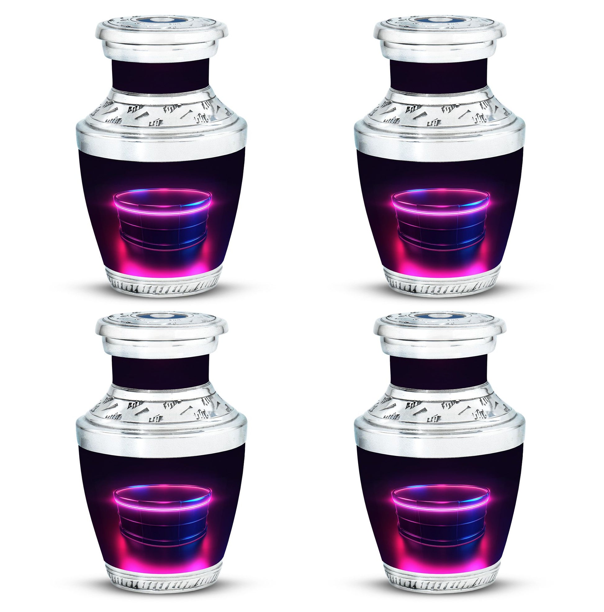 Drums And Music Theme 3 Inch Keepsake Pack of 4