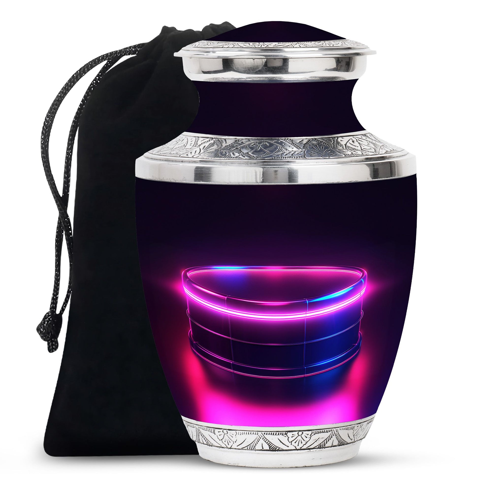 Drums And Music Theme Large Urn 10 Inch