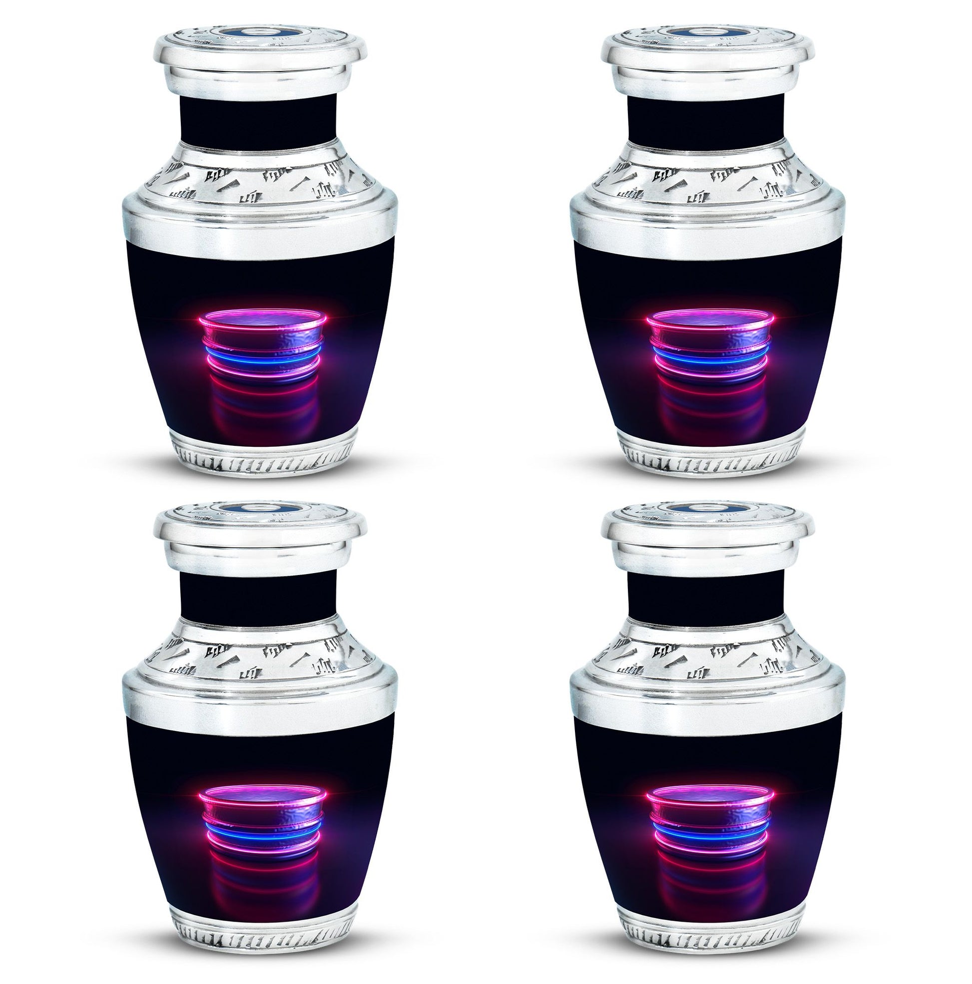 Drums And Music Theme 3 Inch Keepsake Pack of 4