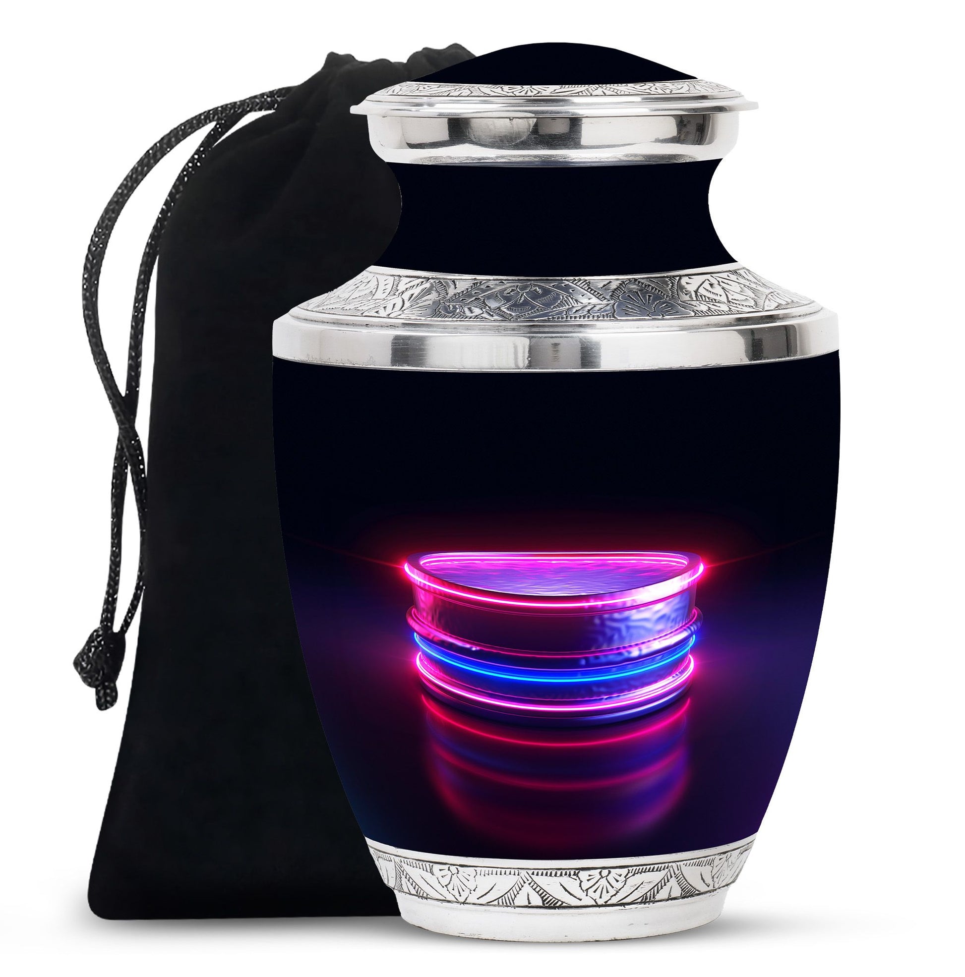 Drums And Music Theme Large Urn 10 Inch