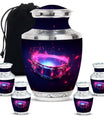 Drums And Music Theme Large Urn With 4 Keepsake Urn
