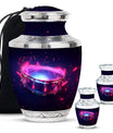 Drums And Music Theme Large Urn With 2 Keepsake Urn