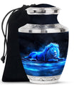 Lion Theme Large Urn 10 Inch