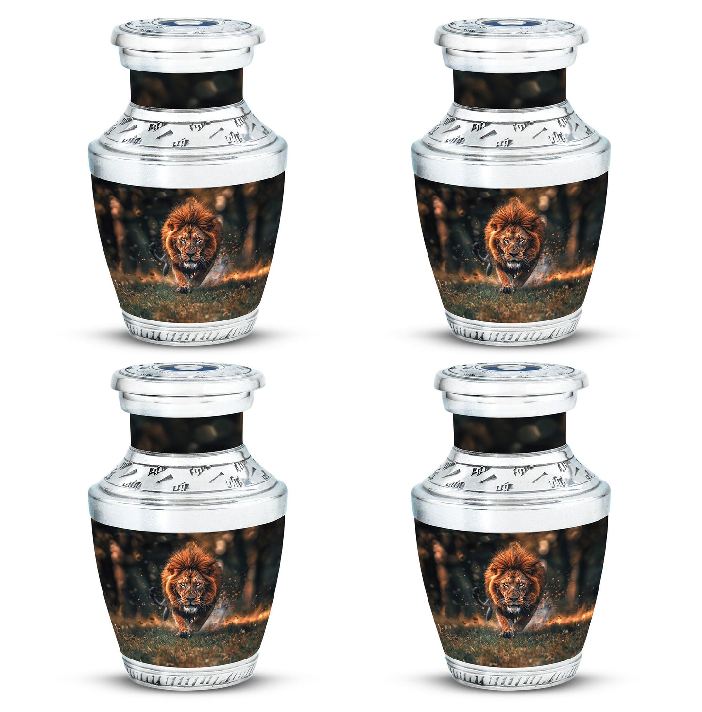 Lion Theme 3 Inch Keepsake Pack of 4