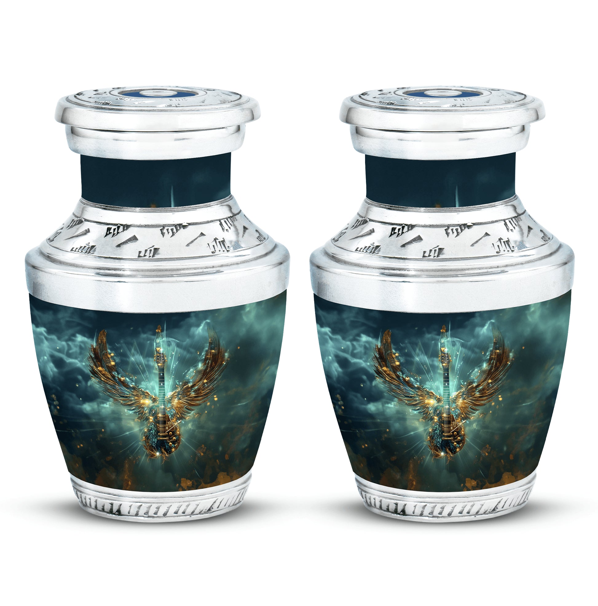 Guitar Theme 3 Inch Keepsake Pack of 2