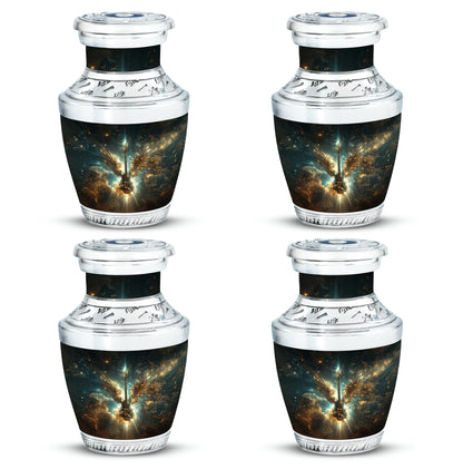 Guitar Theme 3 Inch Keepsake Pack of 4