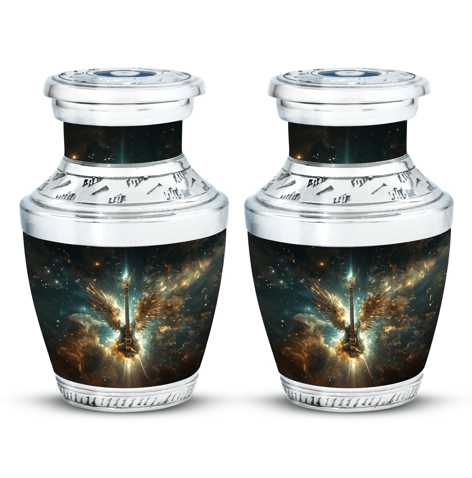 Guitar Theme 3 Inch Keepsake Pack of 2