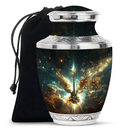 Guitar Theme Large Urn 10 Inch