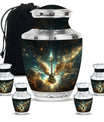 Guitar Theme Large Urn With 4 Keepsake Urn