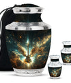 Guitar Theme Large Urn With 2 Keepsake Urn