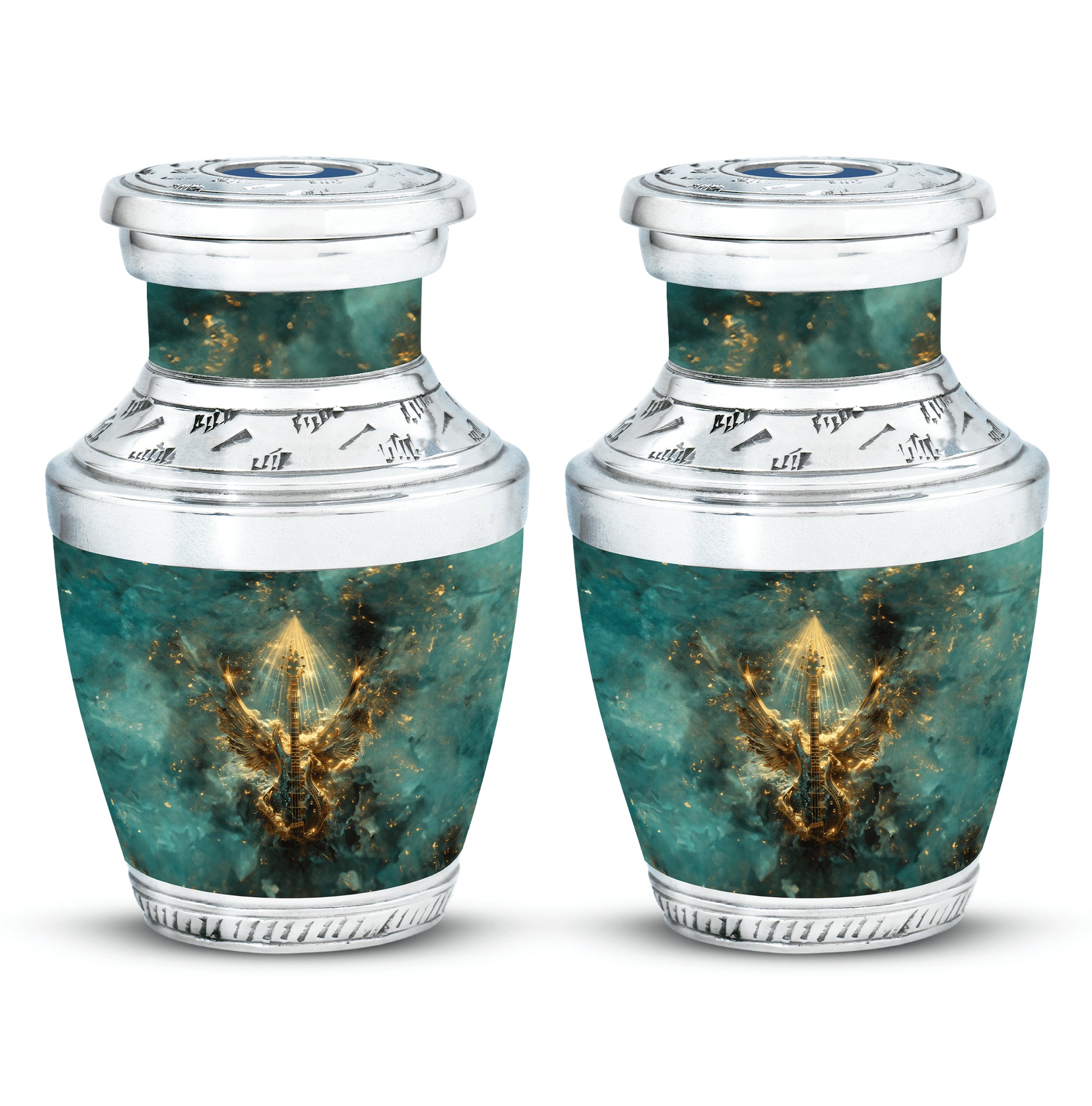 Guitar Theme 3 Inch Keepsake Pack of 2