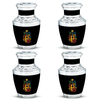 Guitar Theme 3 Inch Keepsake Pack of 4
