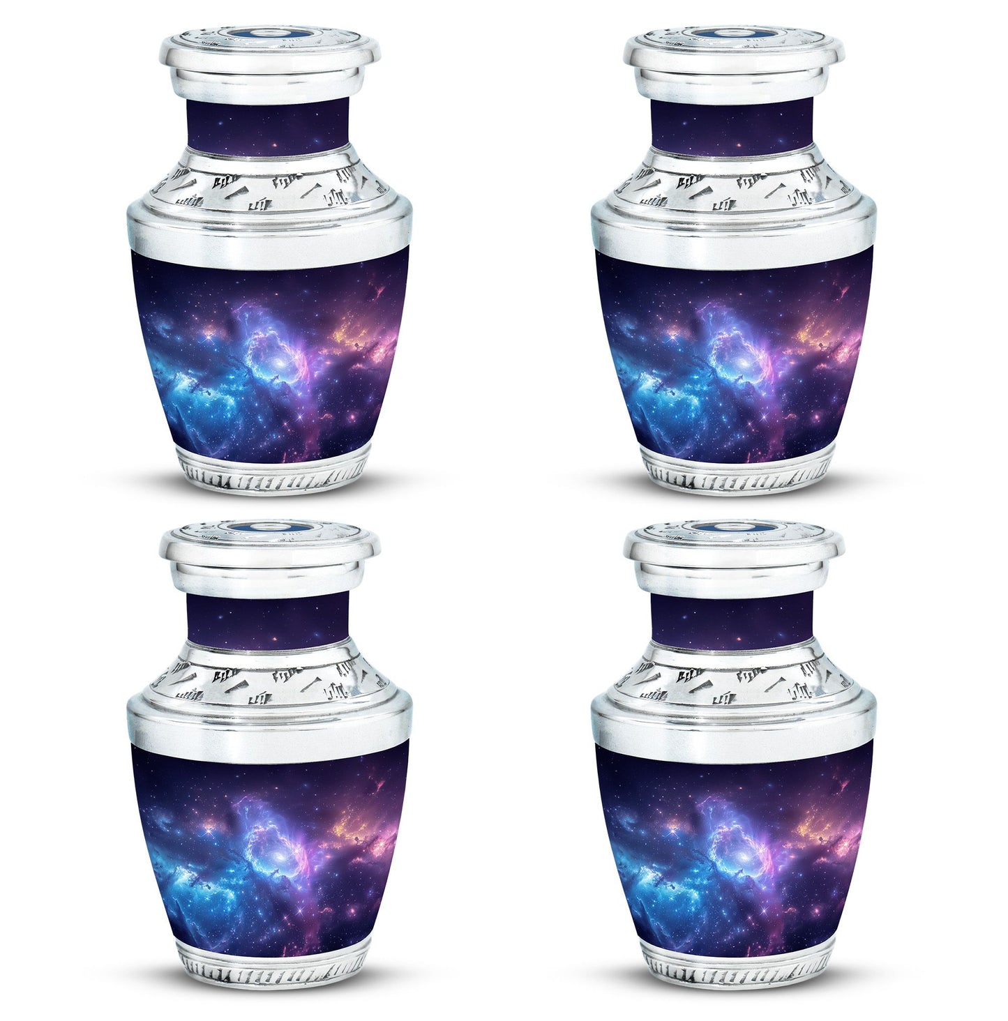 Galaxy Theme 3 Inch Keepsake Pack of 4