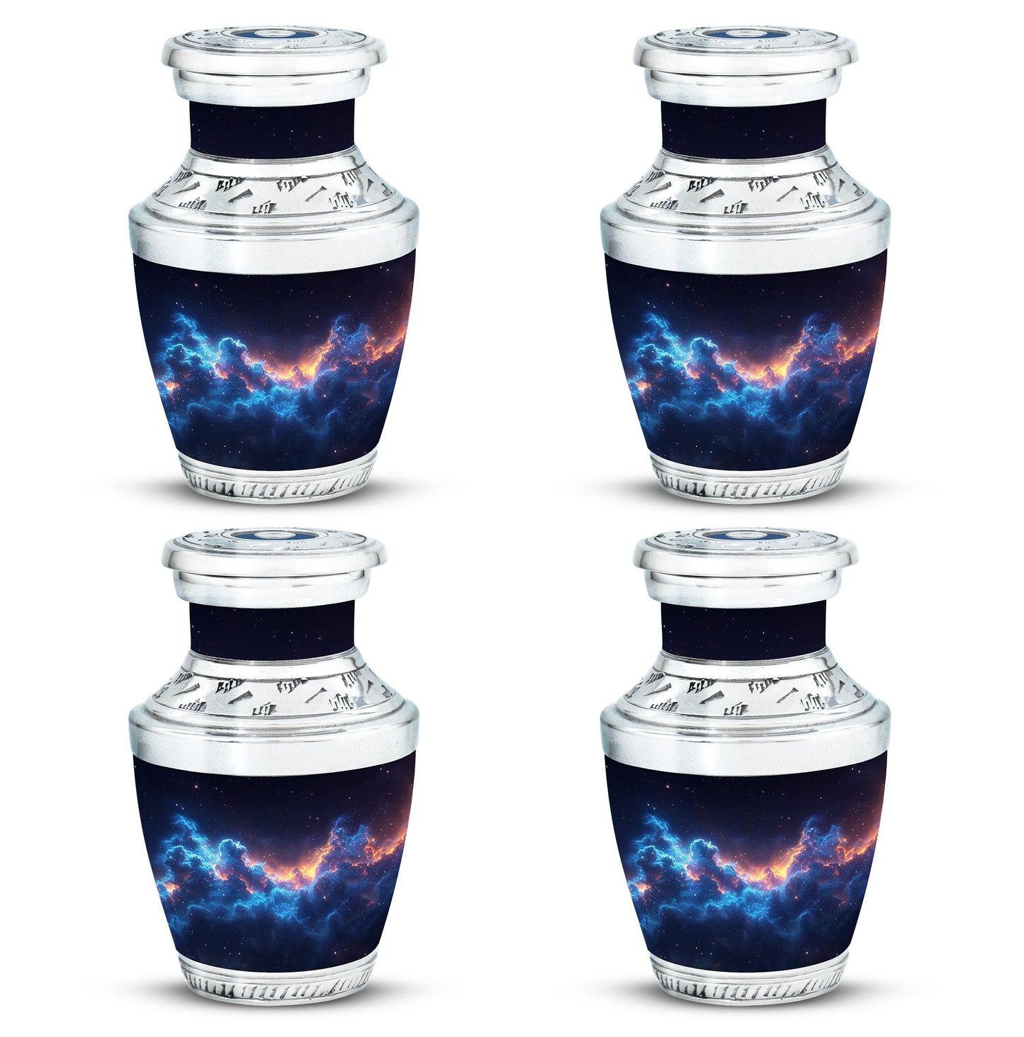 Galaxy Theme 3 Inch Keepsake Pack of 4